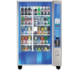 Drink vending machine stocked and ready in Plainfield Township, Michigan