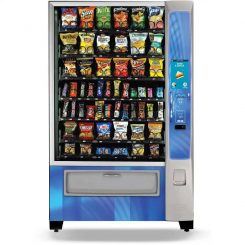 Snack vending machine placed in a Belmont office breakroom
